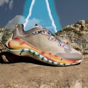 NWB Brain Dead x Reebok Zig Kinetica 2 mens sneakers gray yellow tie dye Sz 9